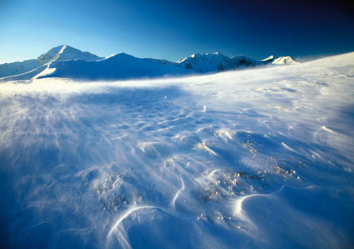 Poranny widok z Kasprowego Wierchu na Czerwone Wierchy, Tatry Zachodnie