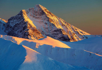 Krywań o zachodzie słońca, widok z Kopy Kondrackiej, Tatry Zachodnie